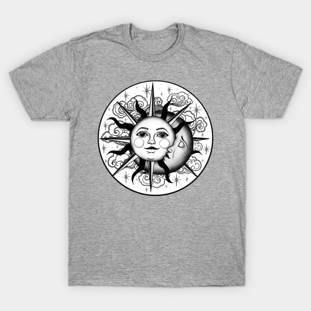 Sun and Moon T-Shirt by accrescent